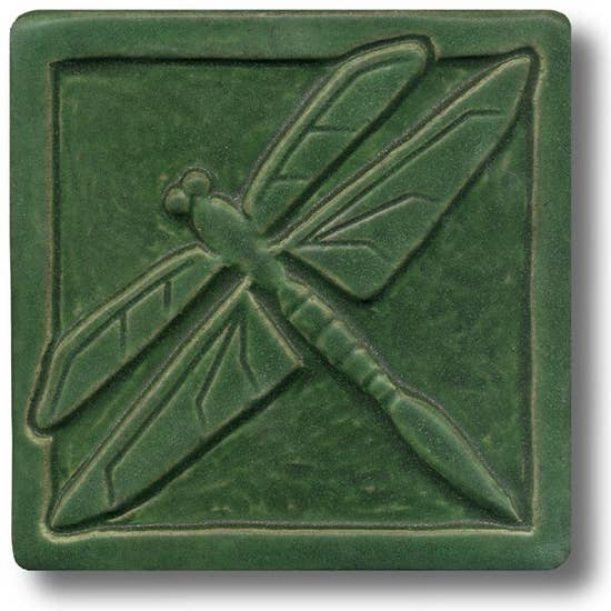 Single Dragonfly Art Tile – The Gamble House Bookstore