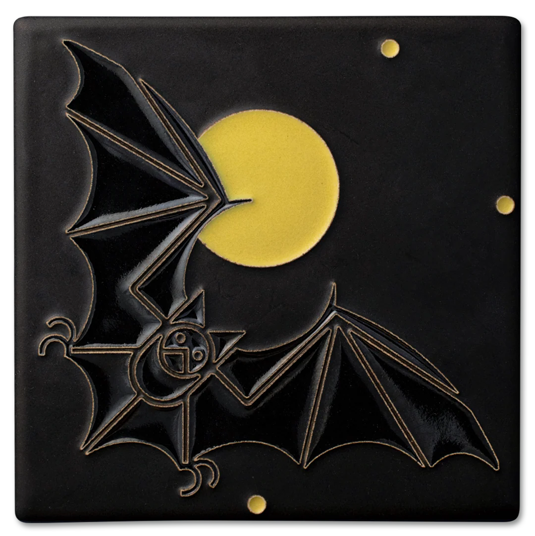 Bat & the Moon Tile – The Gamble House Bookstore