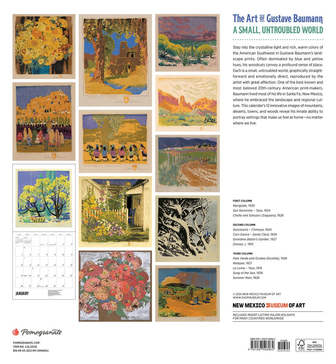 A Small Untroubled World 2025 Wall Calendar – The Gamble House Bookstore